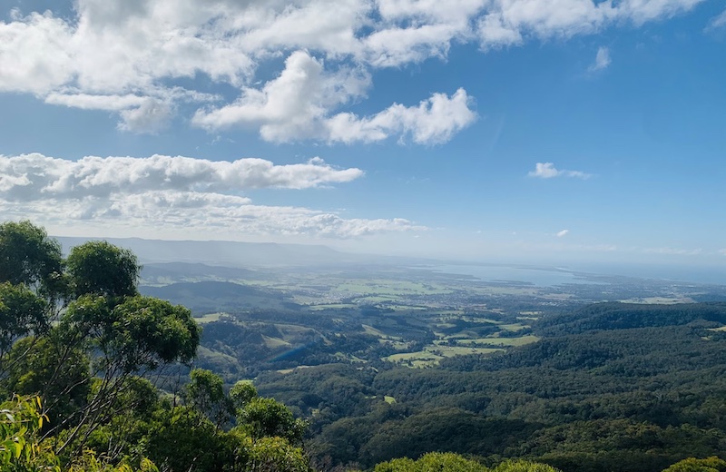 Australian agricultural fields with grain crops and export infrastructure